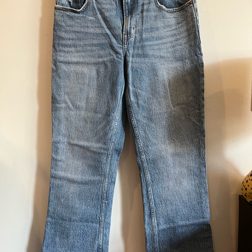 Abercrombie and Fitch 90’s Mid-Ride Boot Cut Jeans, size 4/27